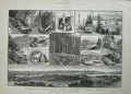 Old Antique Print 1882 Vancouver Island British Columbia Nanaimo Fraser 19th
