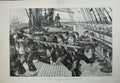 Old Antique Print 1888 Training Ship Mercury Ryde Bluejackets Young Boys 19th