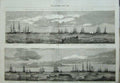 Old Antique Print 1855 Baltic Ships Cronstadt Wellington Seymour Ramsay 19th