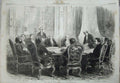 Old Antique Print Peace Conference Paris 1856 Cowley Clarendon Brunnow 19th