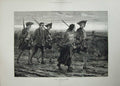 Original Old Antique Print 1882 Dadd Fine Art Army Deserter Siers Weapons 19th