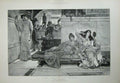 Old Antique Print 1889 Shrine Venus Ladies Alma Tadema Fine Art Berlin 19th
