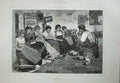 Old Antique Print 1888 Laurenti Fine Art Love-Tales Man Ladies Romance 19th