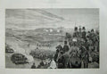Old Antique Print 1886 Aldershott Battle Scots Greys Lancers Siers War 19th