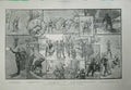 Original Old Antique Print 1888 Volunteer Outpost Ta Siers War Army Weapons