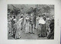Original Old Antique Print 1887 Jubilee Ball Guildhall Lord Mayor Royal Party
