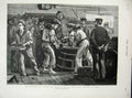Original Old Antique Print 1887 Jubilee Celebrations Ship Man War Rations Grog