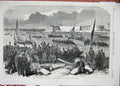 Old Antique Print 1855 Men-Of-War'S Men Portsmouth Baltic Fleet Ship War 19th