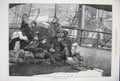Original Old Antique Print Dundee Steamer 1873 Family Children Macbeth Fine Art
