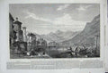 Old Antique Print Lugano Collingwood Fine Art 1865 Mountains Boat River 19th