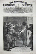 Original Old Antique Print 1872 Royal Body-Guard Vault Houses Parliament Men