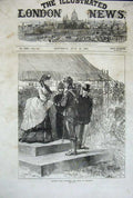 Old Antique Print 1871 Princess Louise Presenting Prizes Wimbledon Royal 19th