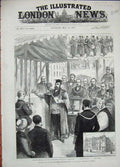 Antique Old Print *0261 1883 Prince Wales Memorial Indian Institute Oxford