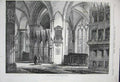 Old Antique Print 1870 Fine Art Interior Dean'S Chapel Cathedral Oxford 19th