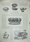 Old Antique Print 1901 Aerial Navigation Monck Mason Air-Ship Degen Lana 20th