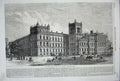 Old Antique Print 1856 New Foreign India Offices Buildings Architecture 19th