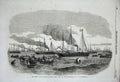 Old Antique Print 1856 Naval Review Liberty-Men Ships War Sea Boats Art 19th