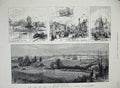 Old Antique Print 1884 Bath England Agricultural Society Maidstone Show 19th