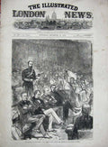 Original Old Antique Print 1878 Parliament Lord Ravensworth Address House Lords