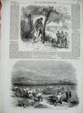 Old Antique Print War Sardinians Alessandria Trees 1859 War Piedmontese 19th