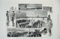 Old Antique Print 1880 Duke Edinburgh Naval Volunteers Tynemouth Shields 19th