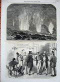 Old Antique Print 1862 Eruption Mount Vesuvius Slidell Mason American Bar 19th