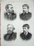 Old Antique Print Royal Academy 1876 Eyre Crowe Storey Long Alma Tadema 19th
