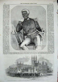 Old Antique Print 1859 General Fabre Geffrard Hayti Marriage Tracey Maude 19th
