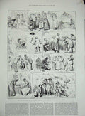 Original Old Antique Print 1884 Royal Commission Technical Eduncation School