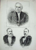 Old Antique Print 1880 Alderman M'Arthur Lord Mayor London Fowler Herbert 19th