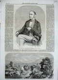 Old Antique Print 1860 Charles Lock Eastlake Windings Usk Dany Crawshay 19th