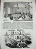 Original Old Antique Print Sacking Naples Lazzaroni Chamber Government Paris