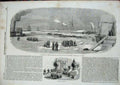 Old Antique Print 1856 Sebastopol Trophies North Steamer Ship Cronstadt 19th