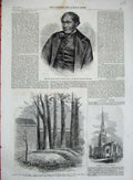 Original Old Antique Print 1861 Zealand Chief Tamati Waka War China Warrington
