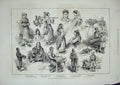 Original Old Antique Print 1876 War Servian People Vichnitza Krupa Kragojevatz