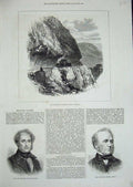 Old Antique Print 1876 Ceylon Railway Train Slater Artist Helmingham Lord 19th