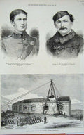 Old Antique Print 1871 Portsmouth Gilkicker Humphrey Rifle Sport Roberts 19th