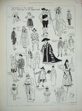Old Antique Print 1893 Children Fancy Dress Ball Mansion House Costumes 19th