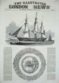 Original Old Antique Print 1851 James Booth Aberdeen Clipper Croxton Race Plate