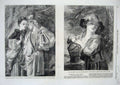 Original Old Antique Print 1862 Art Rosalind Celia Edwards Dream Beautiful Girl