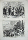 Old Antique Print 1871 Burdett-Coutts Columbia Mayor Victoria-Street City 19th