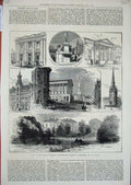 Antique Old Print *0292 1874 Prince Wales Warwickshire Birmingham Packington