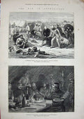 Old Antique Print 1879 War Afghanistan Jellalabad Rifle Brigade Goorkhas 19th