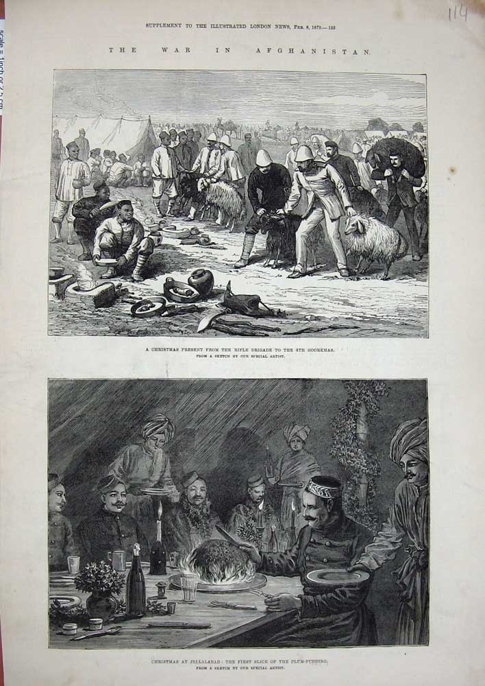 Old Antique Print 1879 War Afghanistan Jellalabad Rifle Brigade Goorkhas 19th