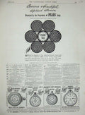 Original Old Antique Print 1887 Advertisement Pears Soap Benson'S Watch Ludgate