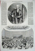 Old Antique Print 1860 William Charles Ross Soiree Suffolk-Street Gallery 19th