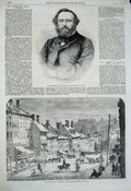 Old Antique Print 1862 Lankester Coroner Civil War America Virginia Horse 19th