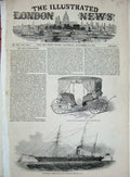 Old Antique Print 1850 Emperor Russia Steam Ship Peterhoff Carriage Pasha 19th