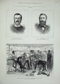 Old Antique Print 1879 Zulus Pretoria Natal Colonel Pearson John Dunn War 19th