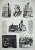 Old Antique Print 1874 Albert Way Wilberforce Tomb Dukinfield Livingstone 19th